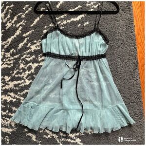 Victoria’s Secret Mesh Mini Sleepwear Babydoll Top Size S